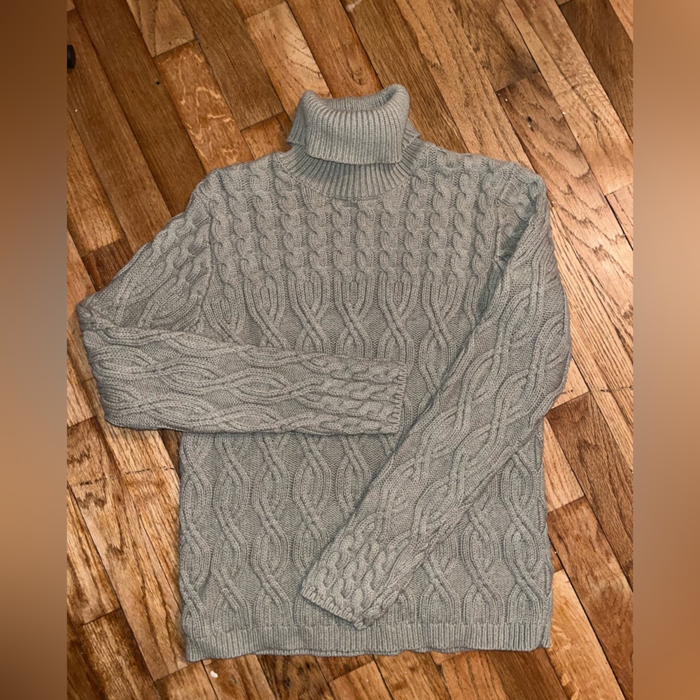 Cable Knit Turtleneck Sweater